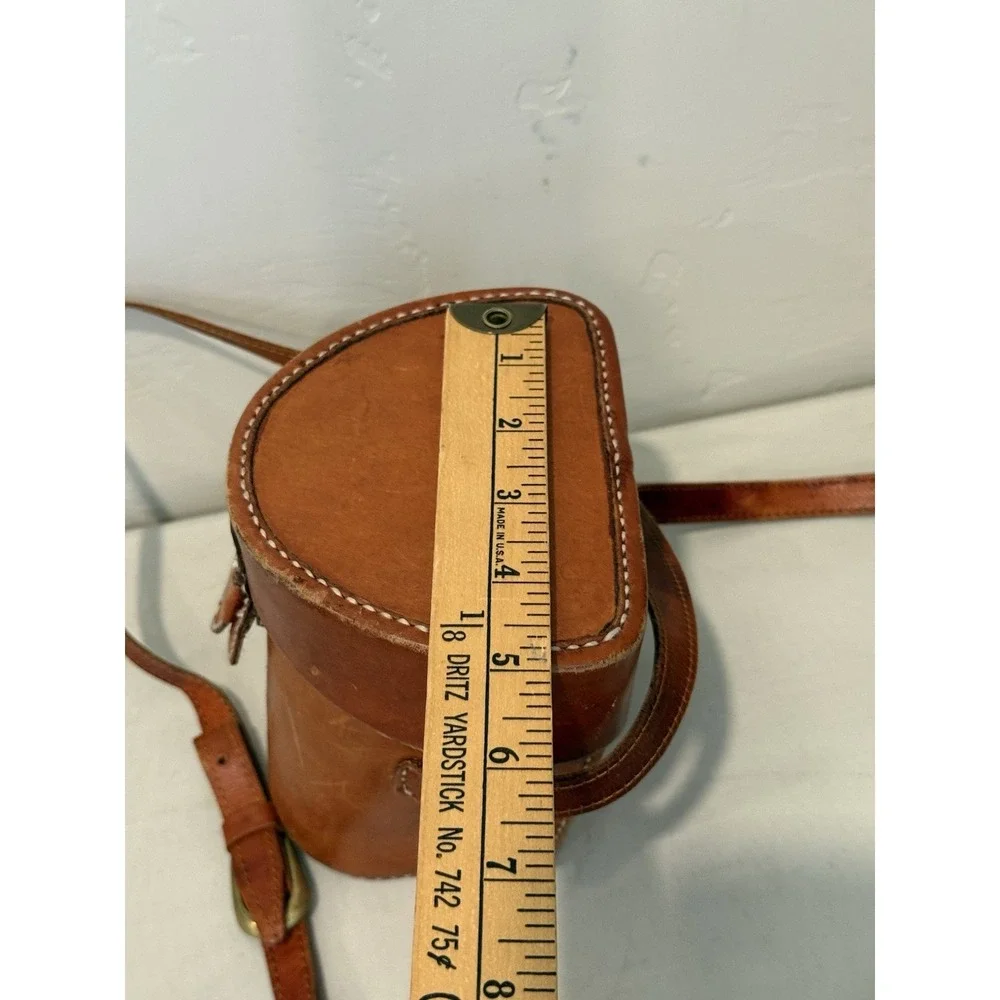Vintage Genuine Leather Motorcycle/Bicycle Handlebar Saddlebag & Shoulder Strap